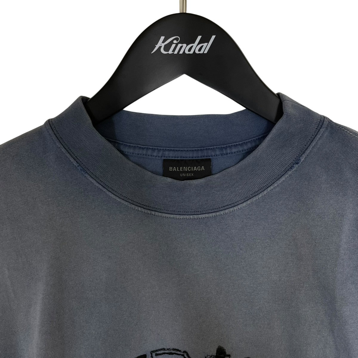 BE KINDプリントダメージ加工Tシャツワッペン 半袖Tシャツ コットンTシャツ764235 TPVD5 - Image 3