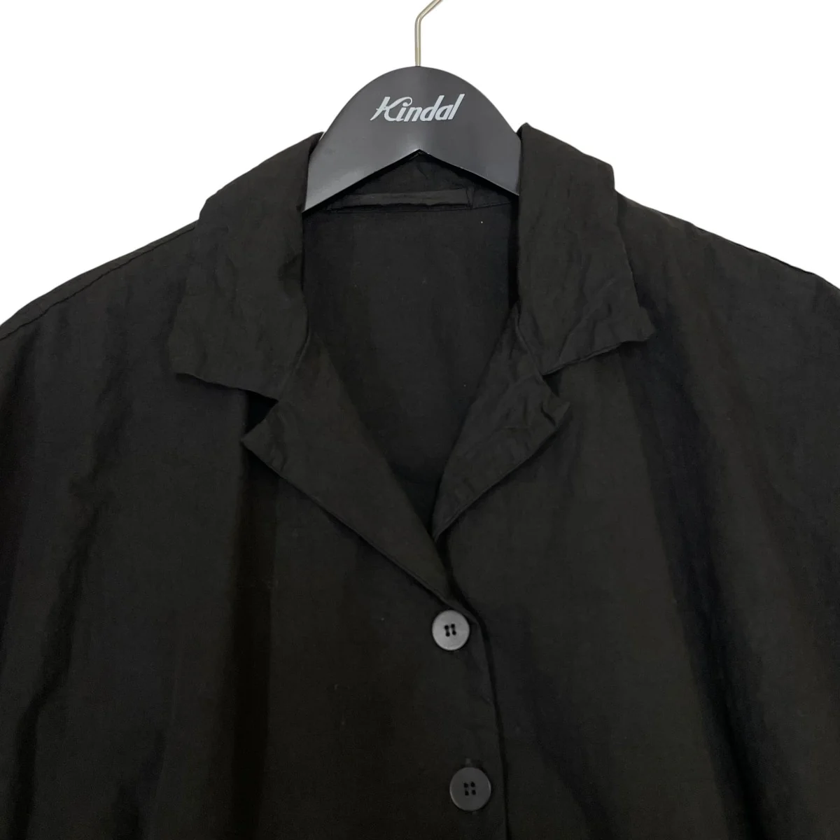 25SSLIGHT COTTON PLEATED COLLAR DRESSワンピース - Image 3