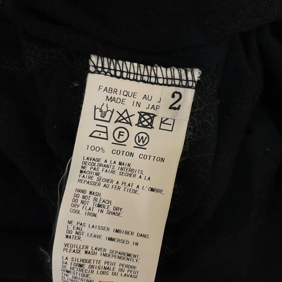 BLACK and BLACKオーバーサイズ 半袖Tシャツ コットンTシャツND T77 072 - Image 7