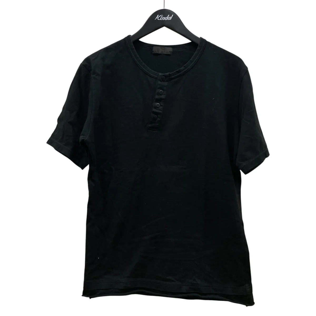 ヘンリーネック レイヤードデザイン 無地 半袖Tシャツ コットンTシャツMM-T75-961