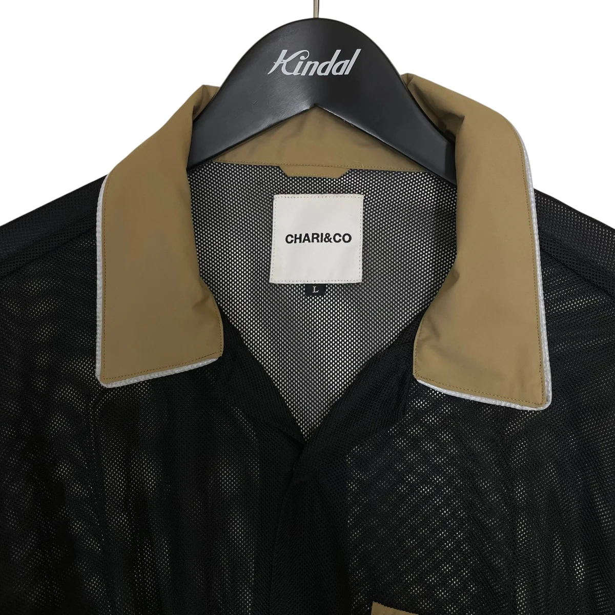 TRAPEZOID MESH SHIRTSメッシュ素材 リフレクター 切替 長袖シャツ - Image 3