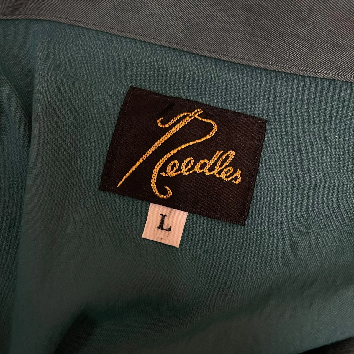 ロゴ刺繍 サイドライン オープンカラーシャツ 長袖シャツKP339 - Image 5