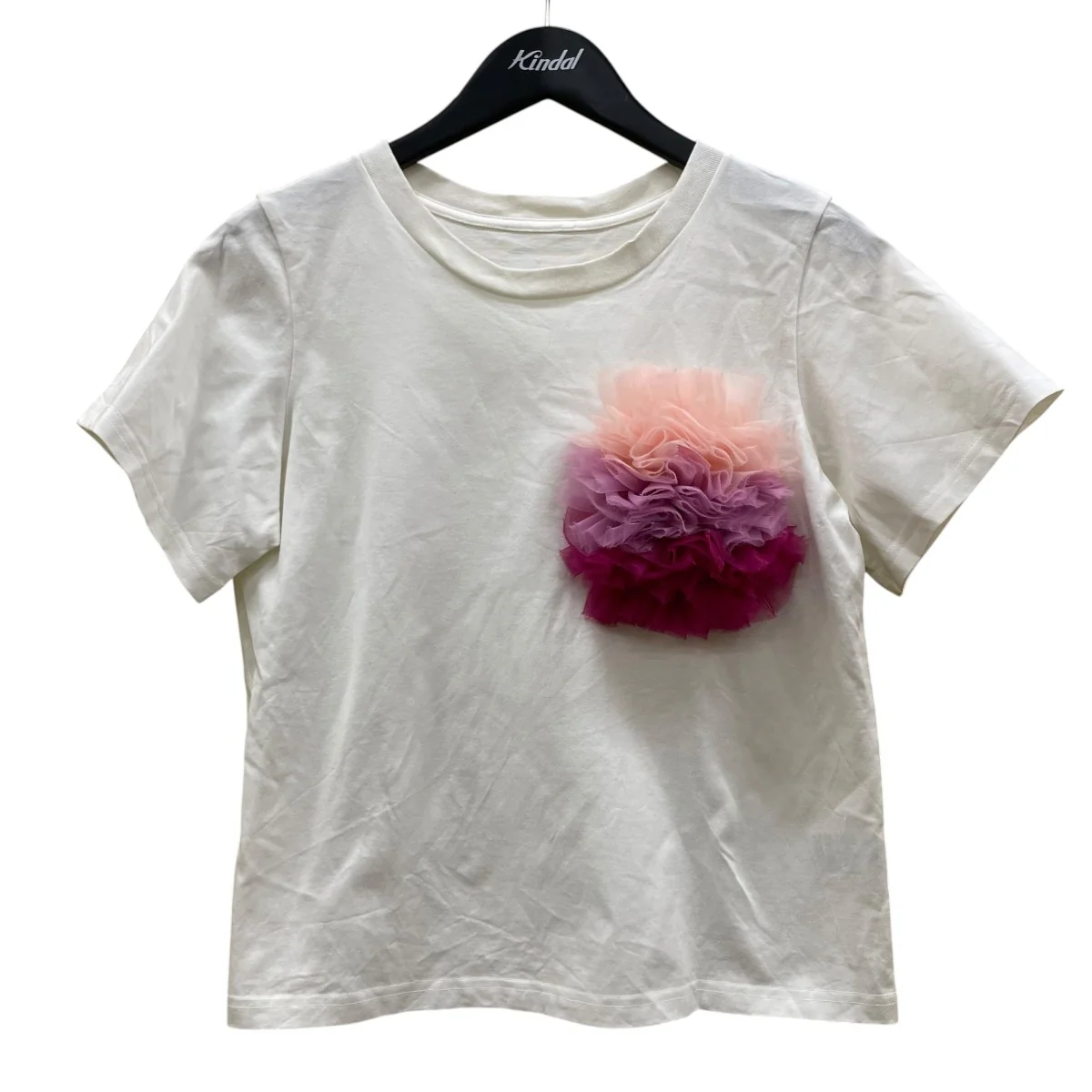 FRILL POCKET T-SHIRTフリルポケットTシャツ 半袖Tシャツ コットンTシャツTK002