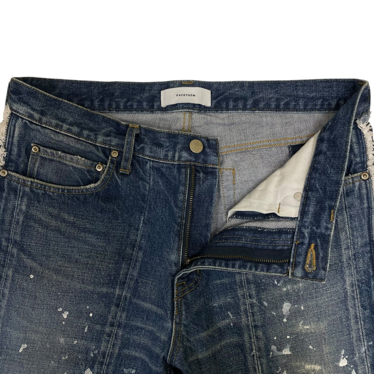 FACETASM DESTROYED DENIM PANTSダメージ加工 ペインターパンツ デニムパンツT0F-PT-M04 - Image 4