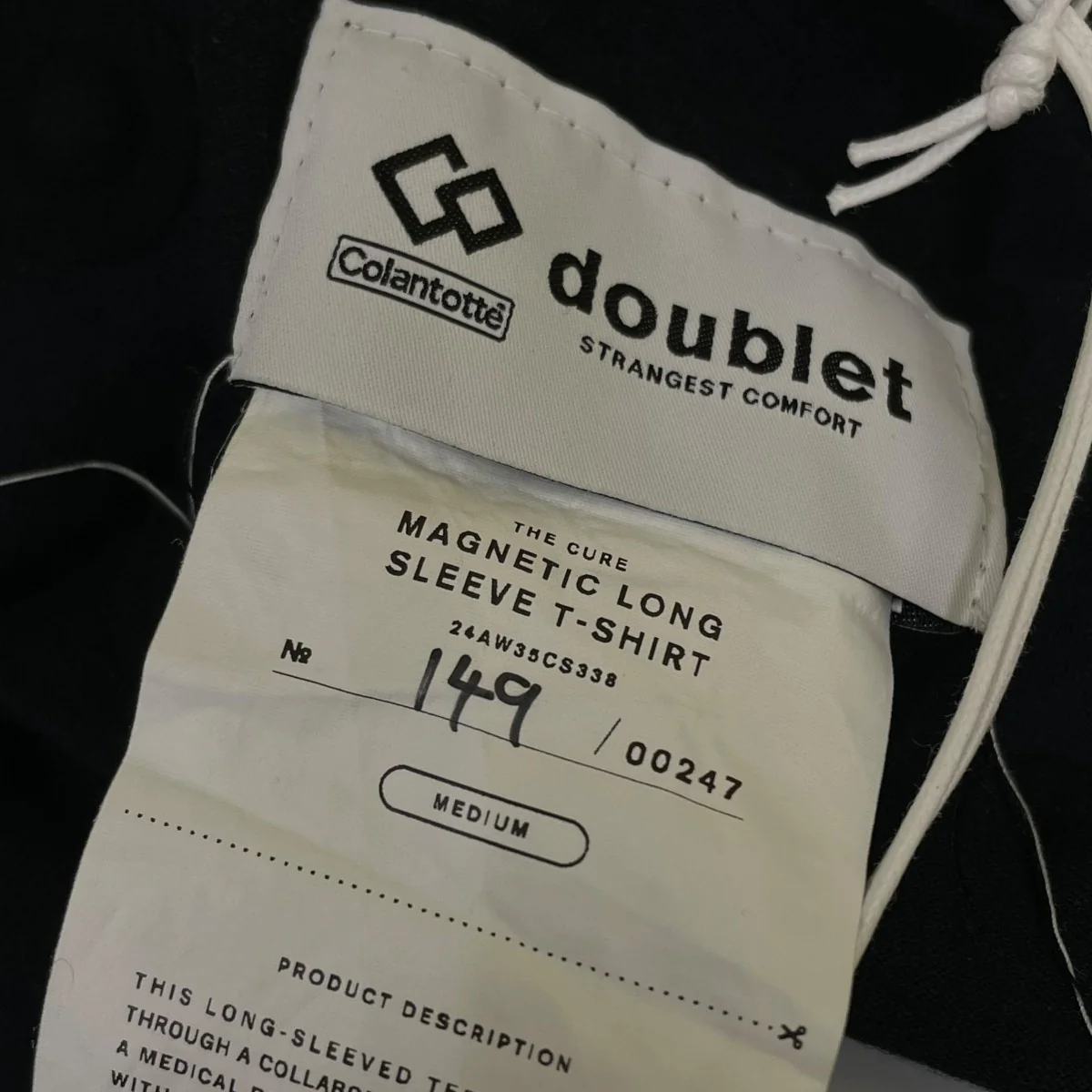MAGNETIC LONG SLEEVE T-SHIRTプリント ダメージ加工 長袖Tシャツ コットンTシャツ24AW35CS338 - Image 6