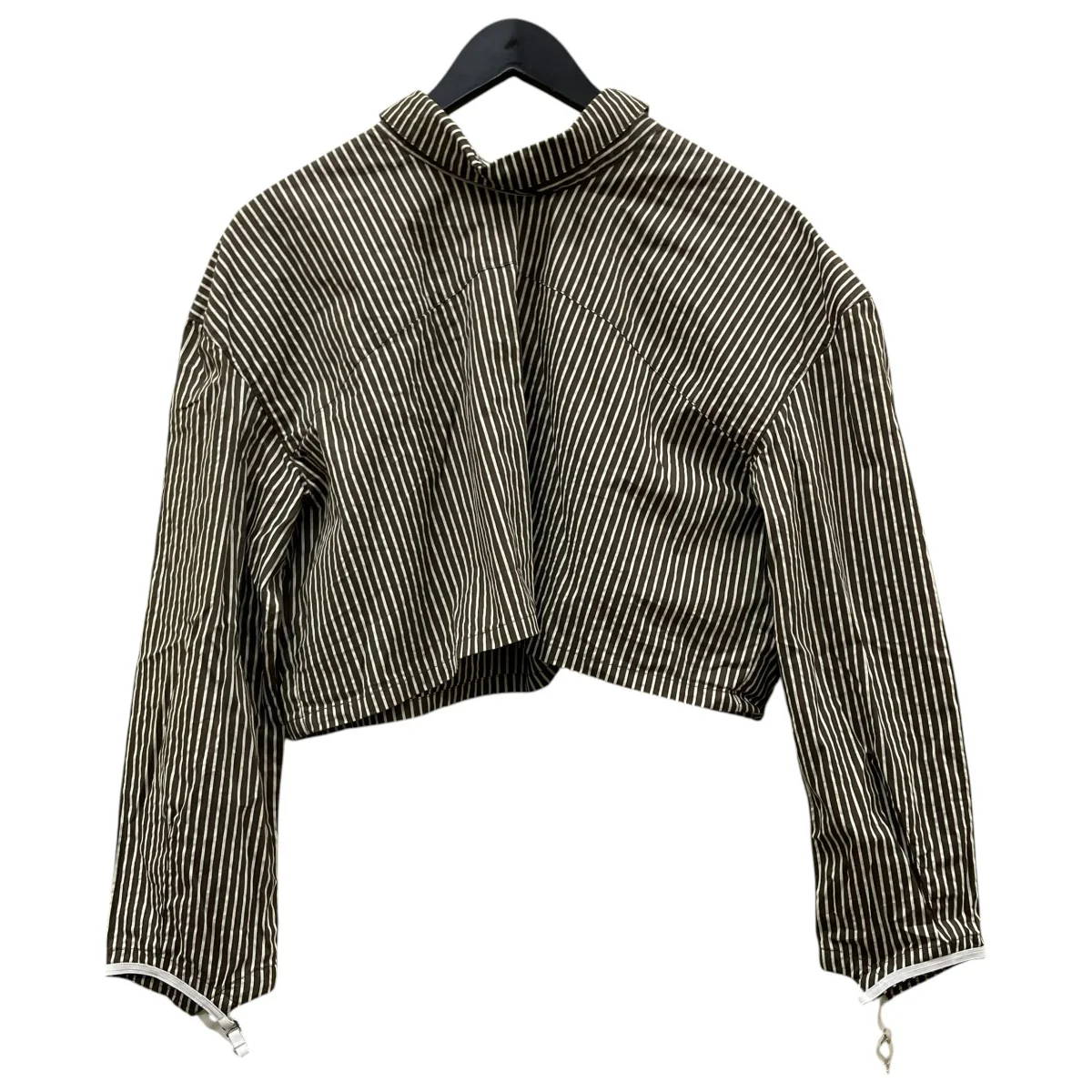 2way stripe volume shirtストライプ柄 長袖シャツ コットンシャツKM24SG08 - Image 2