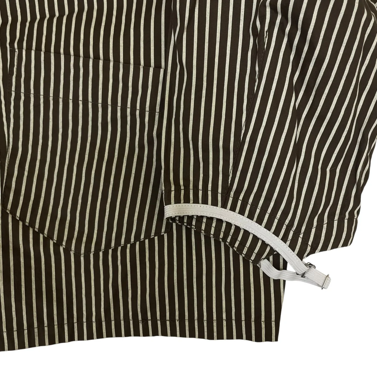2way stripe volume shirtストライプ柄 長袖シャツ コットンシャツKM24SG08 - Image 4