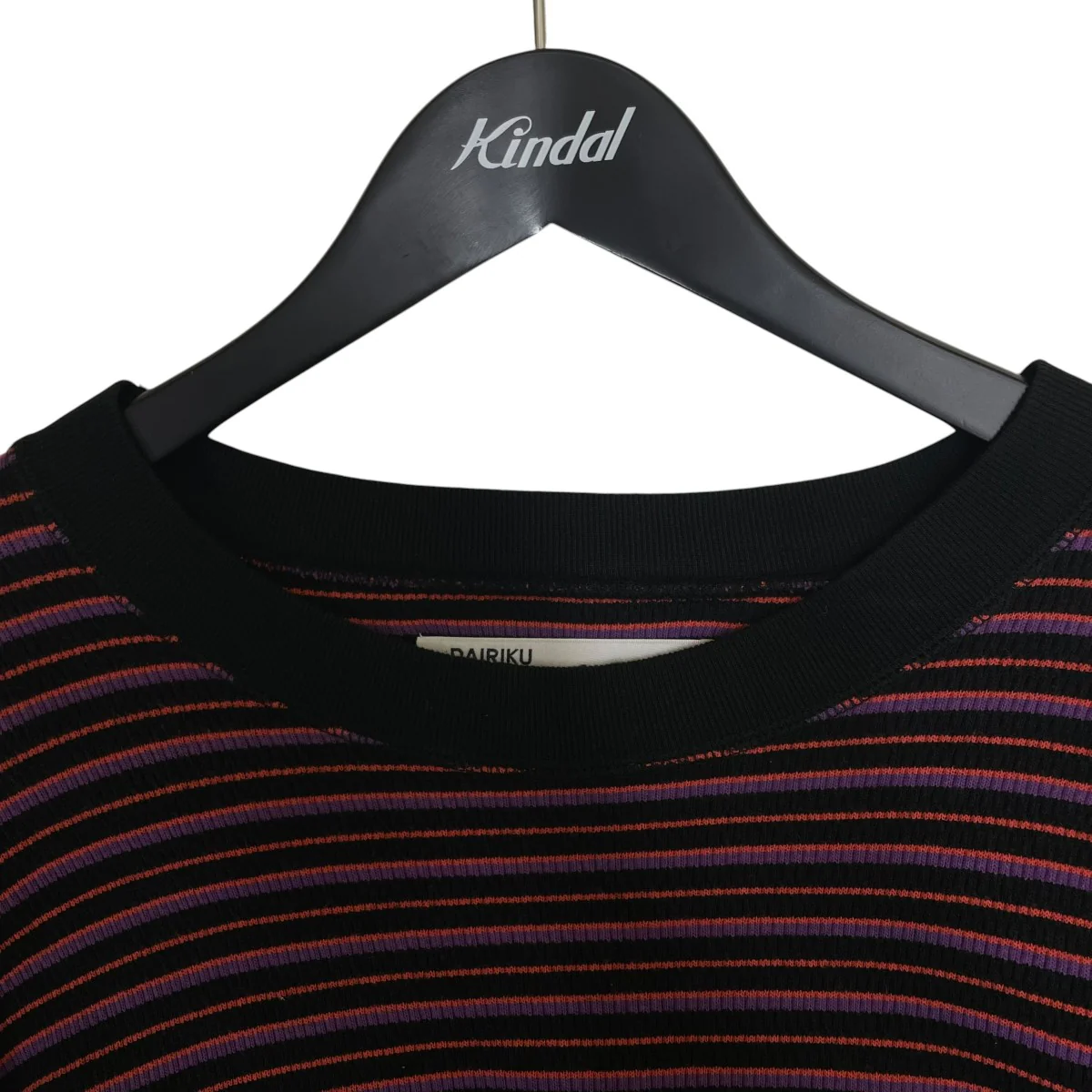 couple border embroidery tee刺繍 ボーダー コットン 長袖スウェット ロングスリーブカットソー22SS C-10 - Image 3