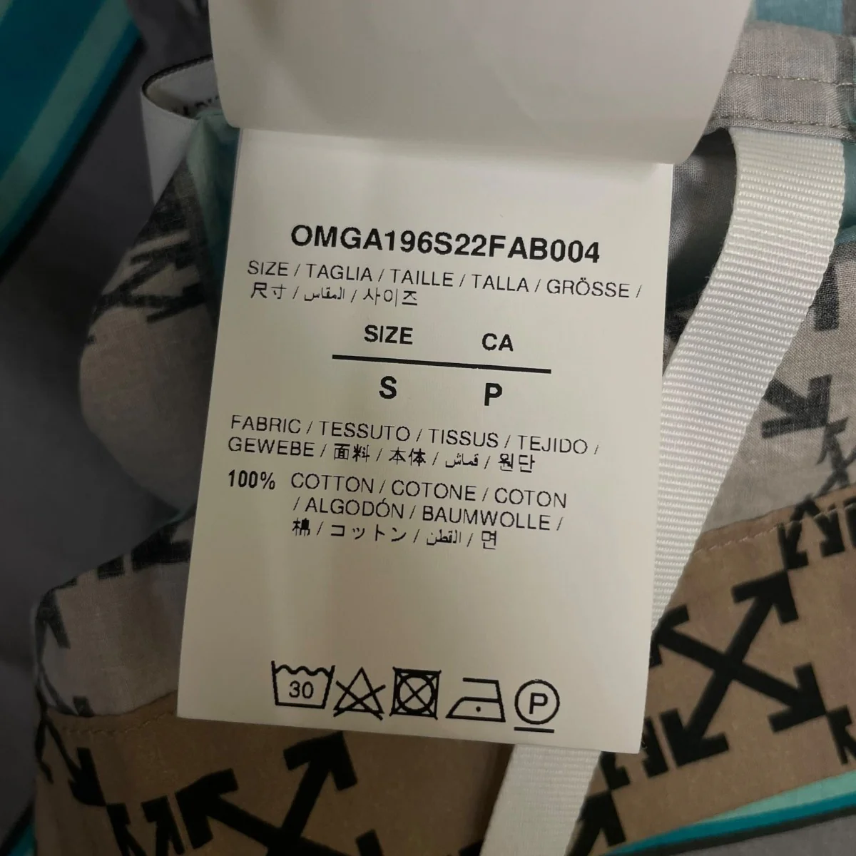 総柄 プリント 半袖シャツ コットンシャツOMGA196S22FAB004 - Image 6