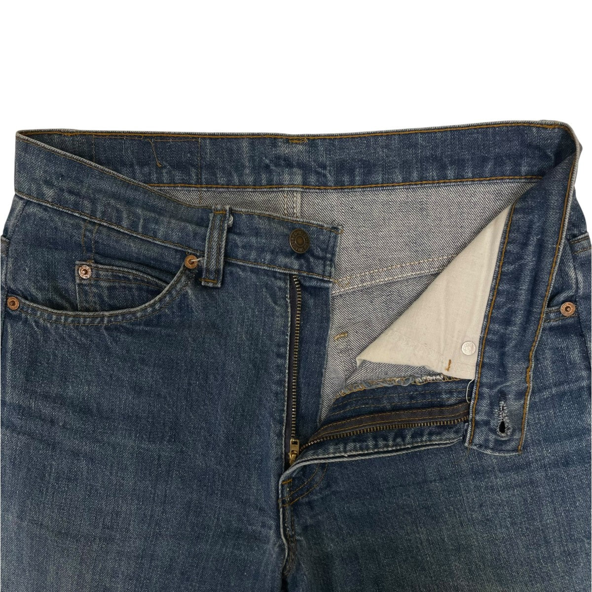 517 80s オレンジタブデニムパンツ ストレートパンツ コットンパンツ - Image 4