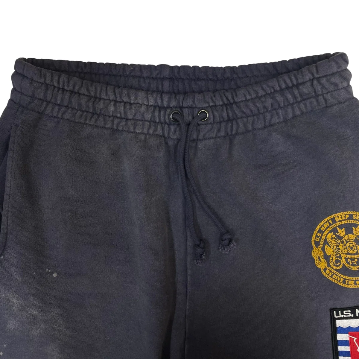 US NAVY SEALAB SWEAT PT AGINGペイント加工 スウェットパンツ - Image 3