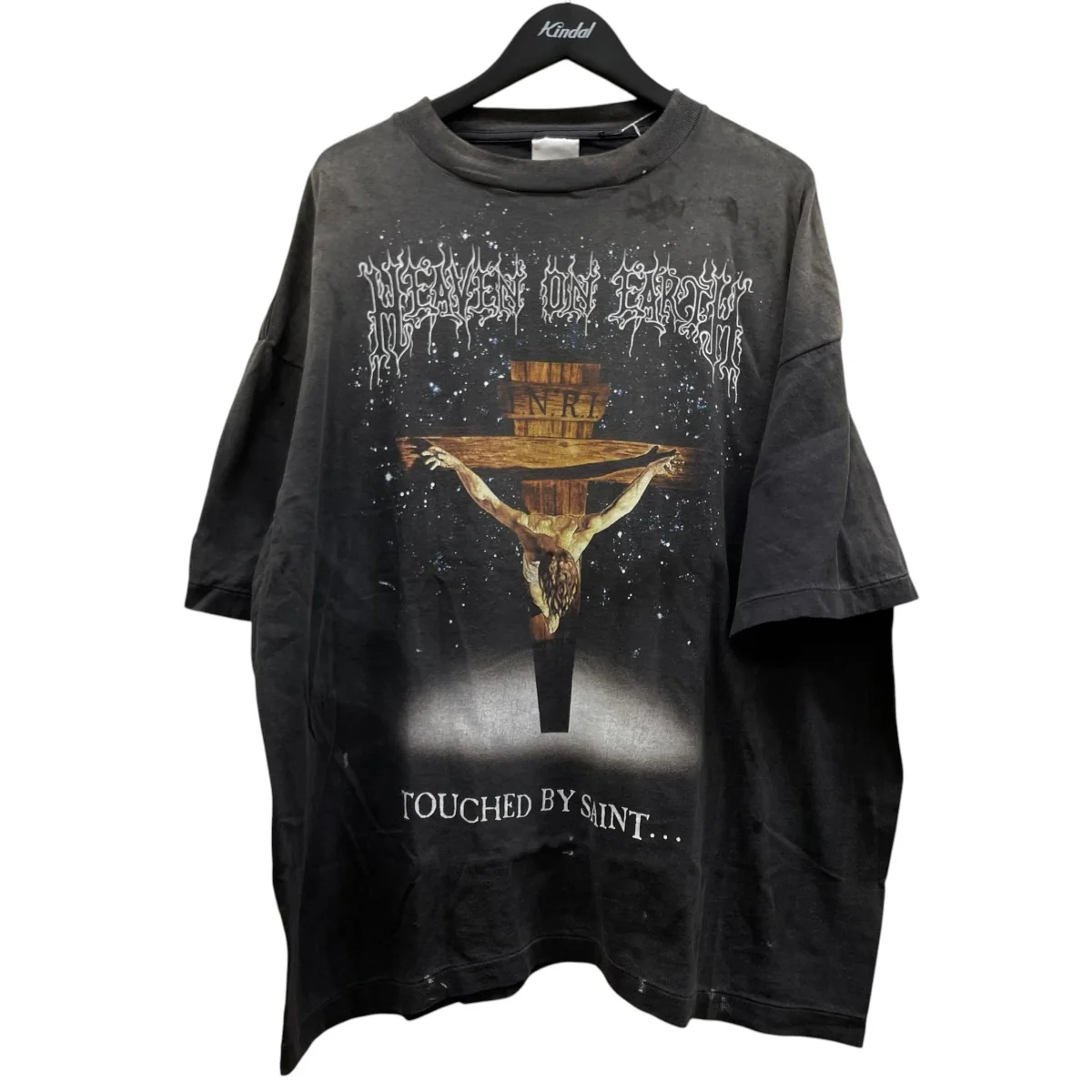 26SSJESUS SS T-SHIRT色褪せ加工 プリント 半袖Tシャツ コットンTシャツSM-MK8-0000-002