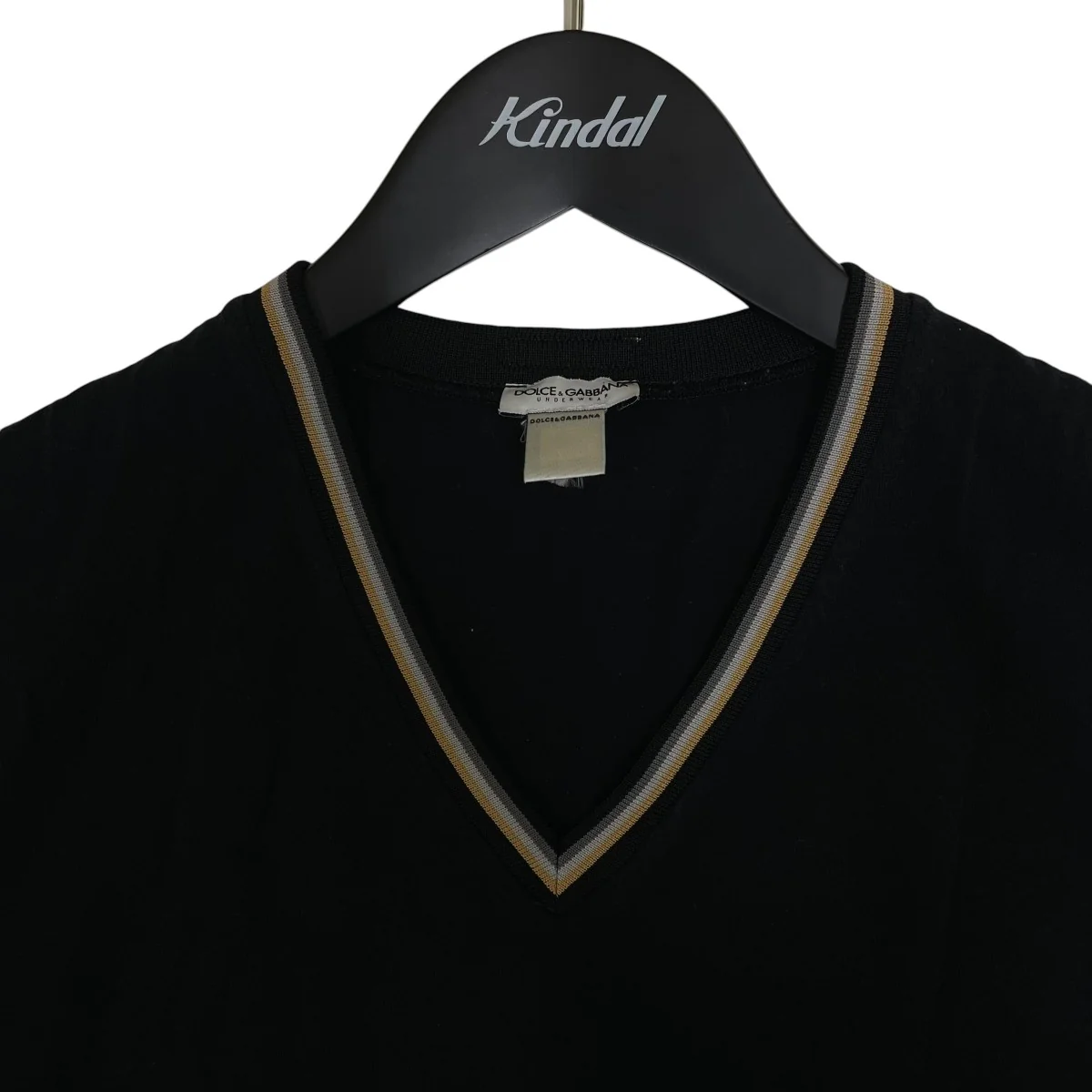 Vネック 半袖Tシャツ コットンTシャツ - Image 3