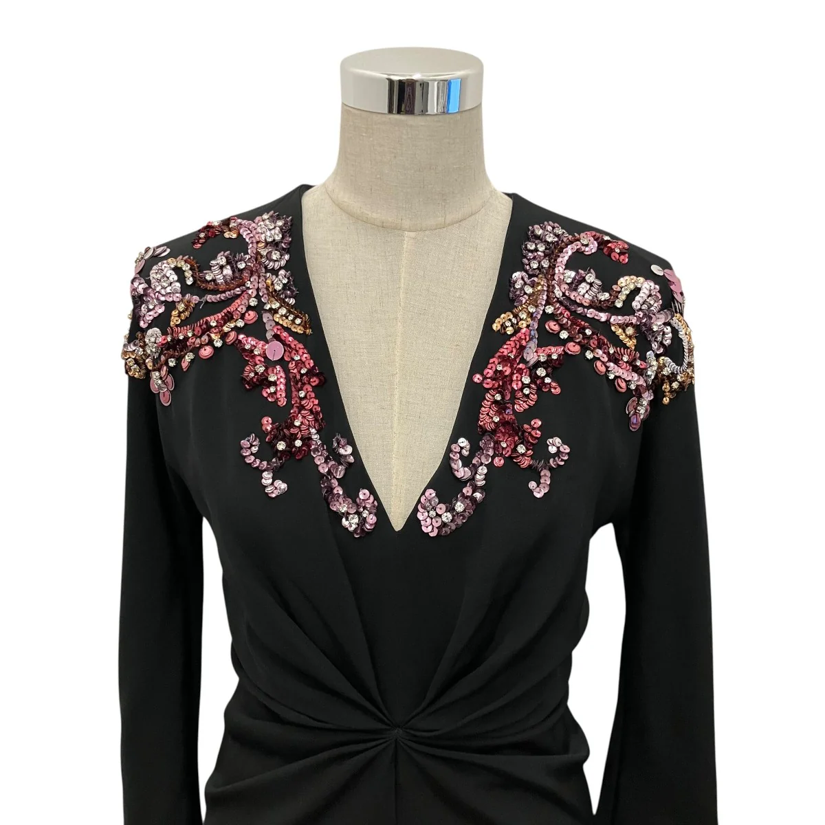 【VESTITI DRESS】ビジューシルクカーディガン - Image 4