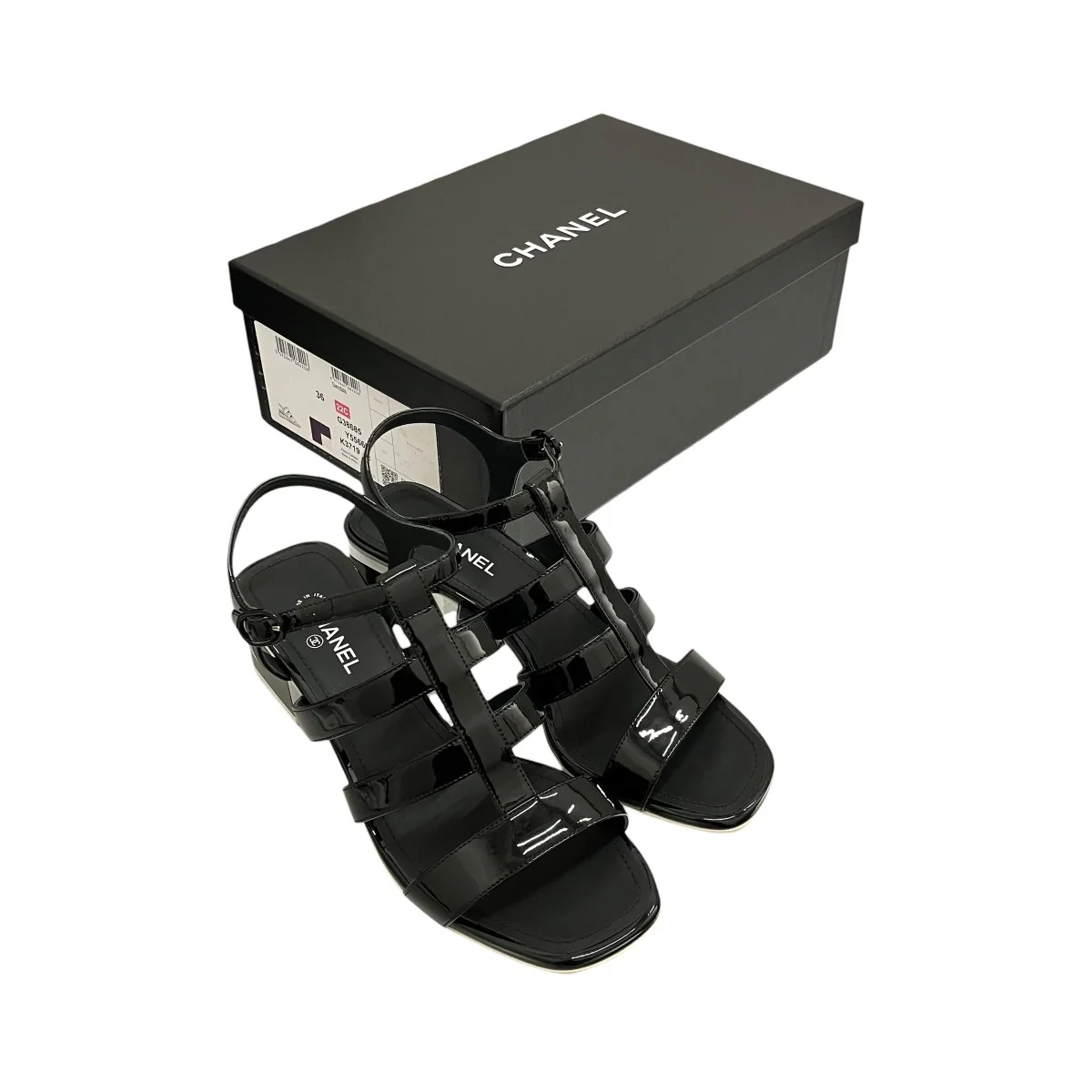 バックロゴヒールサンダルG38685 - Image 10