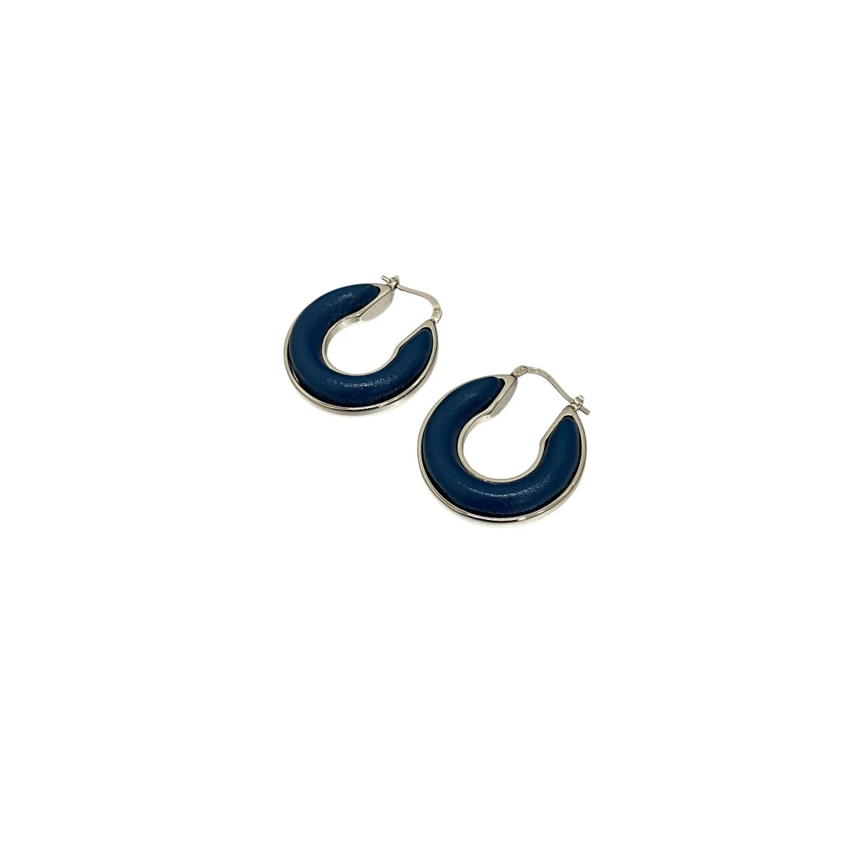 レザーコンビフープピアス - Image 3