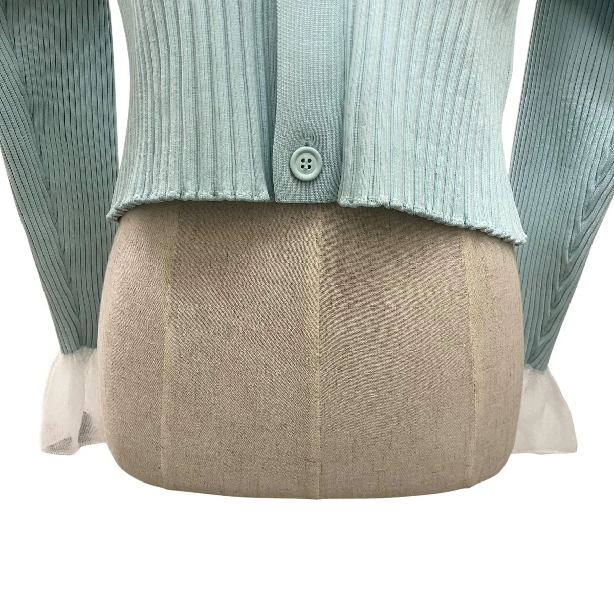26SS【LUCENT CROPPED SHIRT CARDIGAN】FLUTEDシャツカーディガンCF011KE098JP00 - Image 5