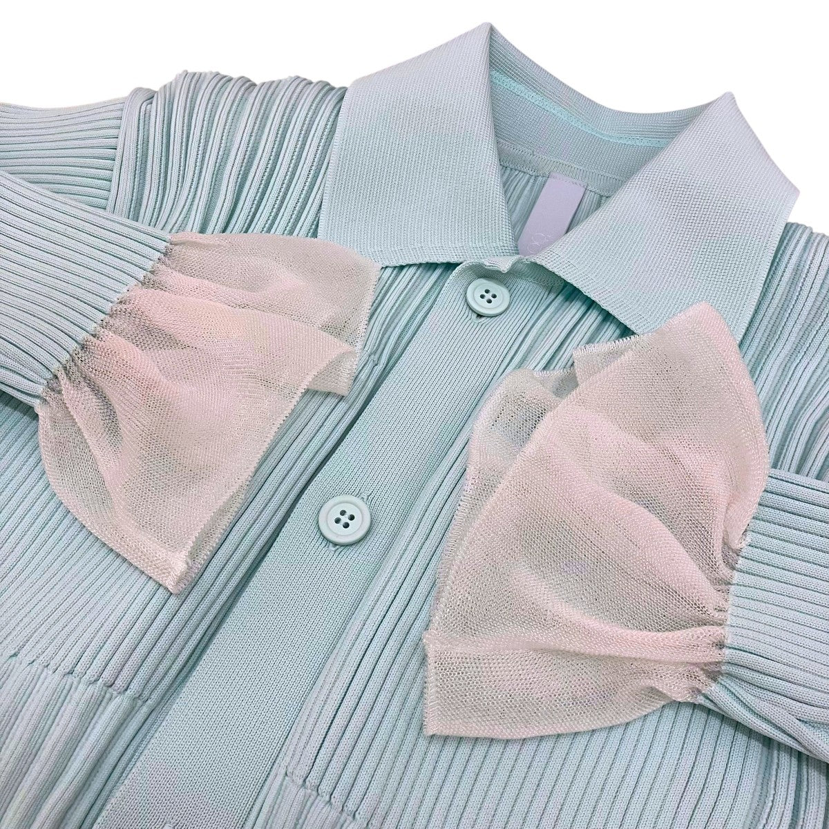 26SS【LUCENT CROPPED SHIRT CARDIGAN】FLUTEDシャツカーディガンCF011KE098JP00 - Image 6