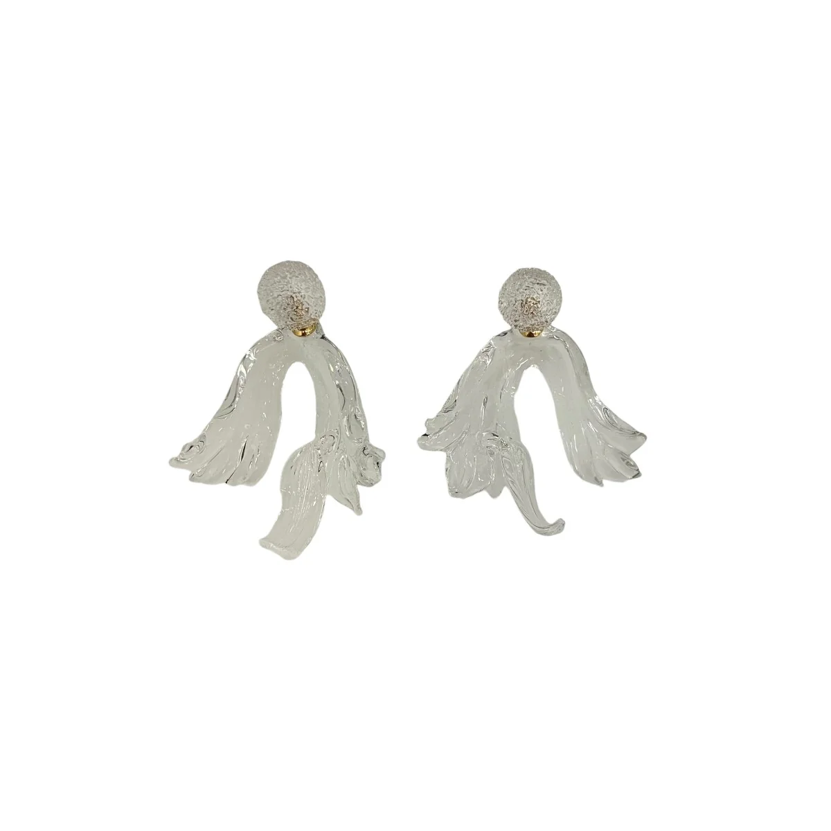 26SS【FLORAL MOTIF HANDCRAFTED GLASS EARRING】ガラスピアスMM26SS-AC309 - Image 4
