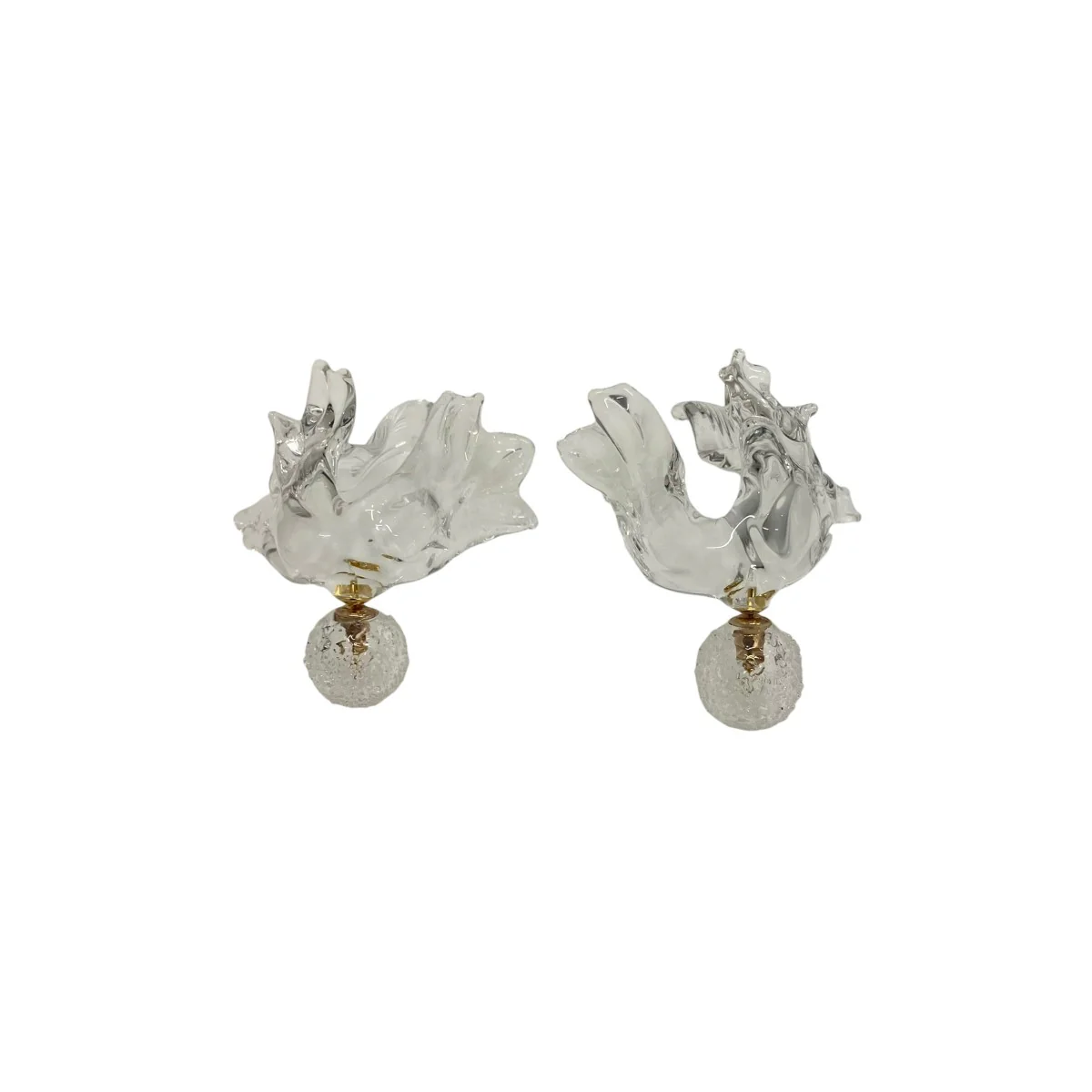 26SS【FLORAL MOTIF HANDCRAFTED GLASS EARRING】ガラスピアスMM26SS-AC309 - Image 5