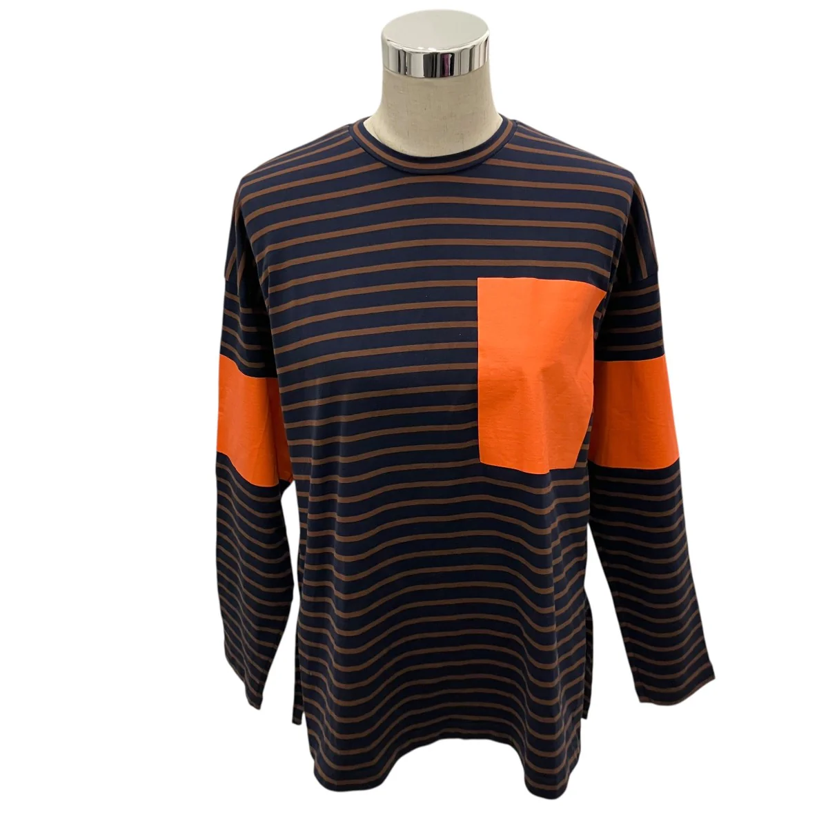 【Over Size Long Sleeves T-shirt 】ボーダーカットソー470HA480-1300