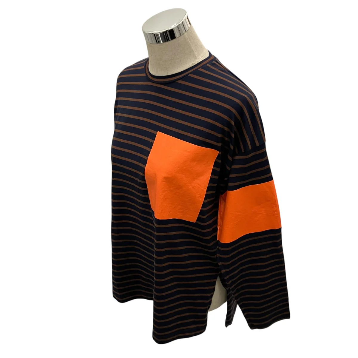 【Over Size Long Sleeves T-shirt 】ボーダーカットソー470HA480-1300 - Image 3