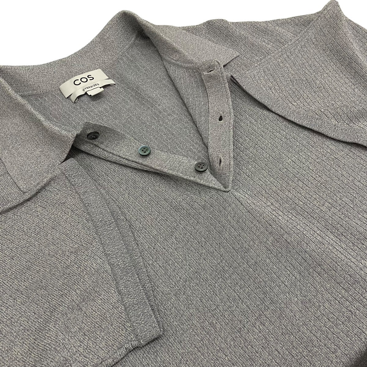 【OVERSIZED RIBBED-KNIT POLO SHIRT】ニットポロシャツ857435 - Image 5