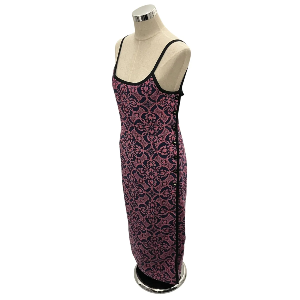【patterned midi dress】キャミワンピース - Image 3