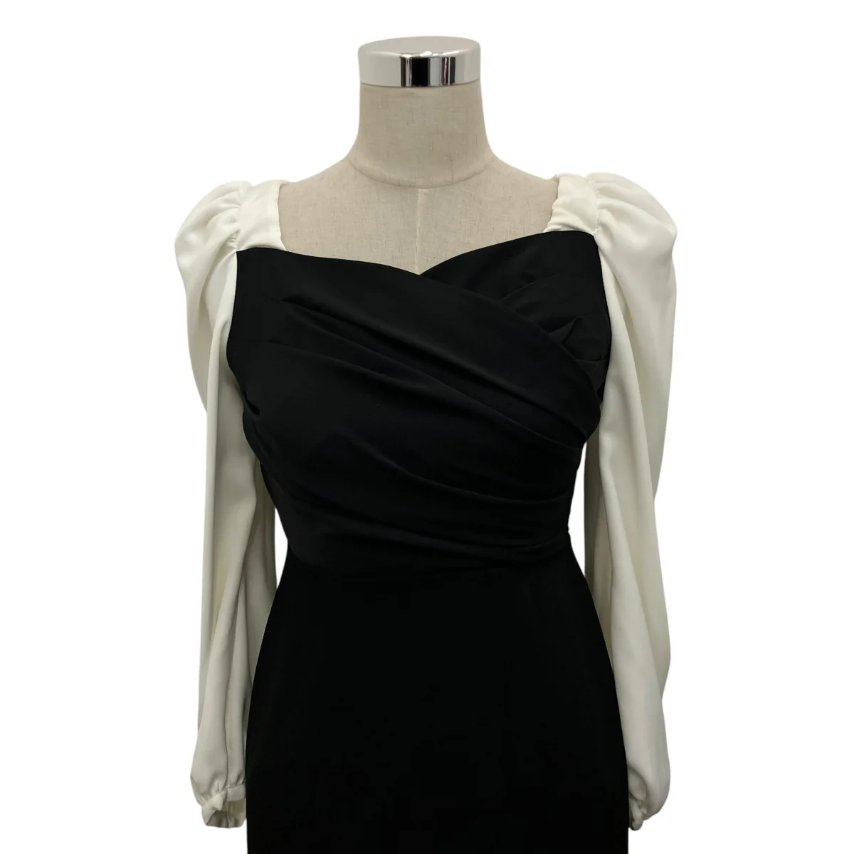 【FAUBOURG SHOULDER RIBBON DRESS】バイカラーワンピース1244305174 - Image 4
