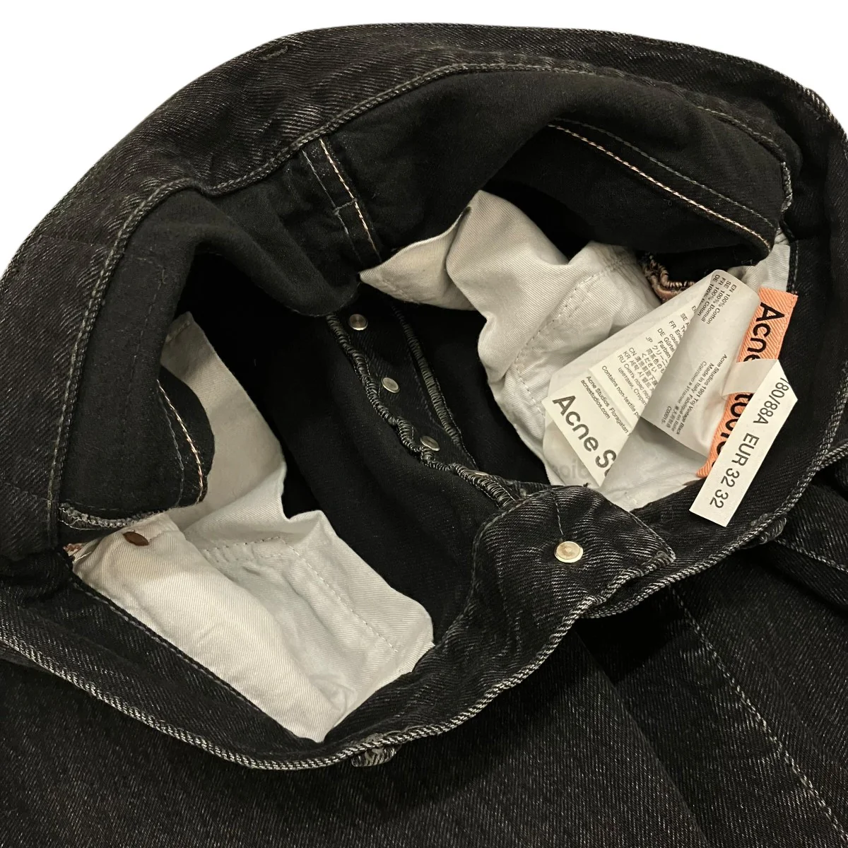 【1991 TOJ VINTAGE BLACK】ベルテッドデニムパンツ - Image 6
