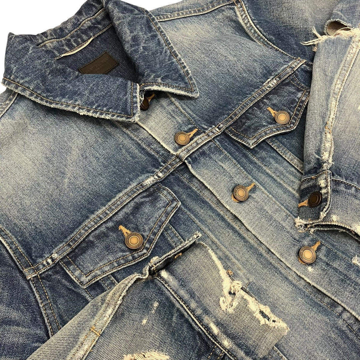 【DESTROYED JACKET】デストロイデニムジャケット602709 - Image 5
