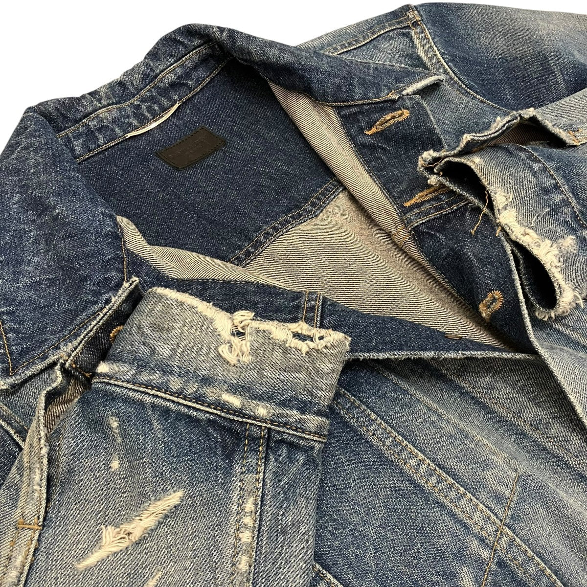 【DESTROYED JACKET】デストロイデニムジャケット602709 - Image 6