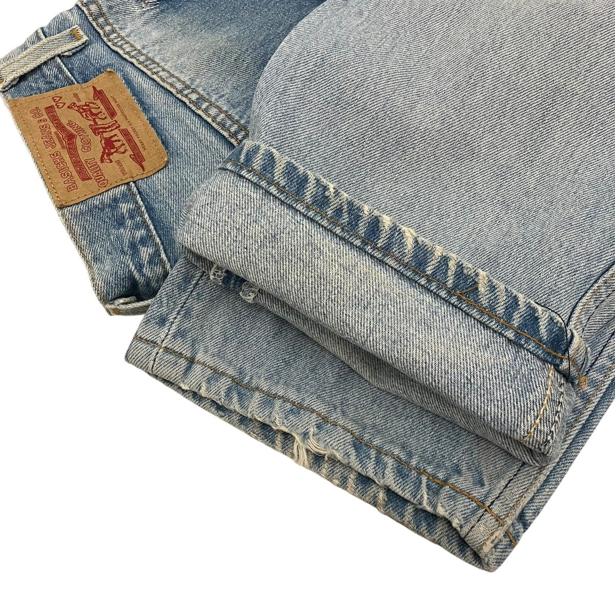 【VINTAGE LEVIS HEART STITCH DAMAGE DENIM】ダメージ加工デニムパンツ5672-14-980-059 - Image 7