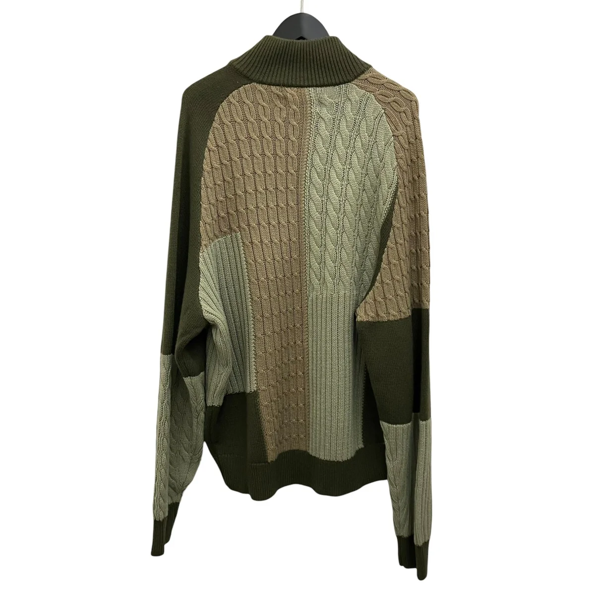 【PATCHWORK ZIP KNIT】パッチワークジップニット - Image 2