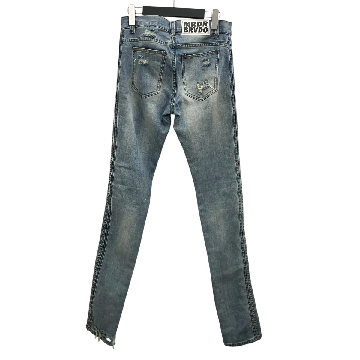 【DO YOU THINK I’M CRAZY RAINBOW EMBROIDERED JEANS】レインボウエンブロイダリースキニーデニムパンツ - Image 2
