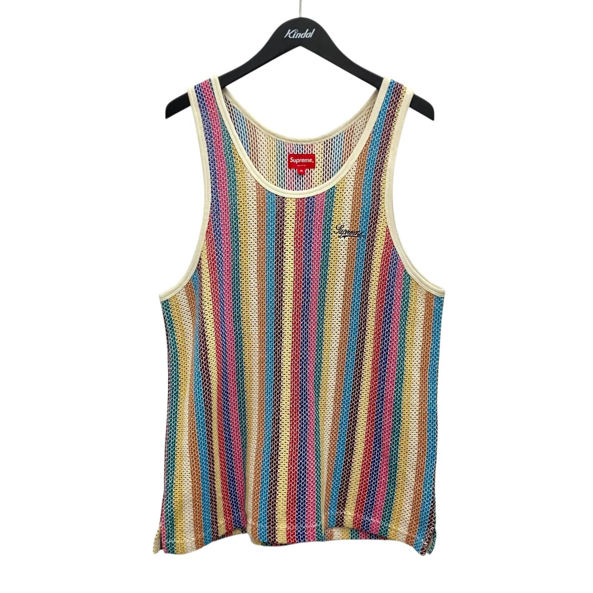 【KNIT STRIPE TANK TOP】ニットストライプタンクトップ