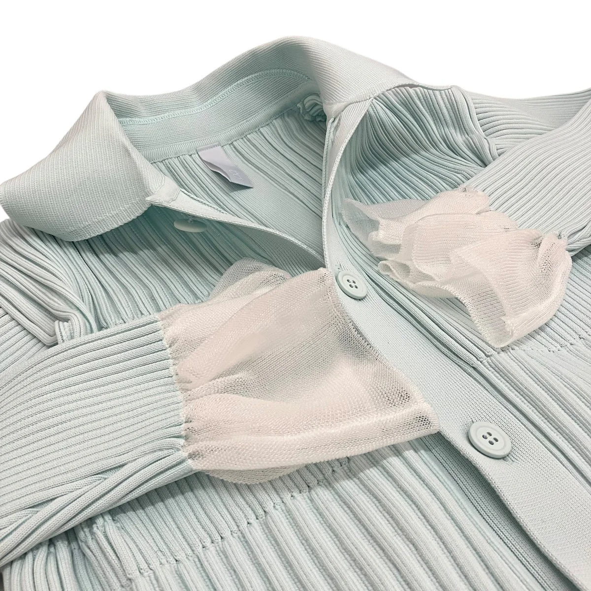 【FLUTED LUCENT CROPPED SHIRT CARDIGAN】クロップドシャツカーディガンCF011KE098JP00 - Image 6