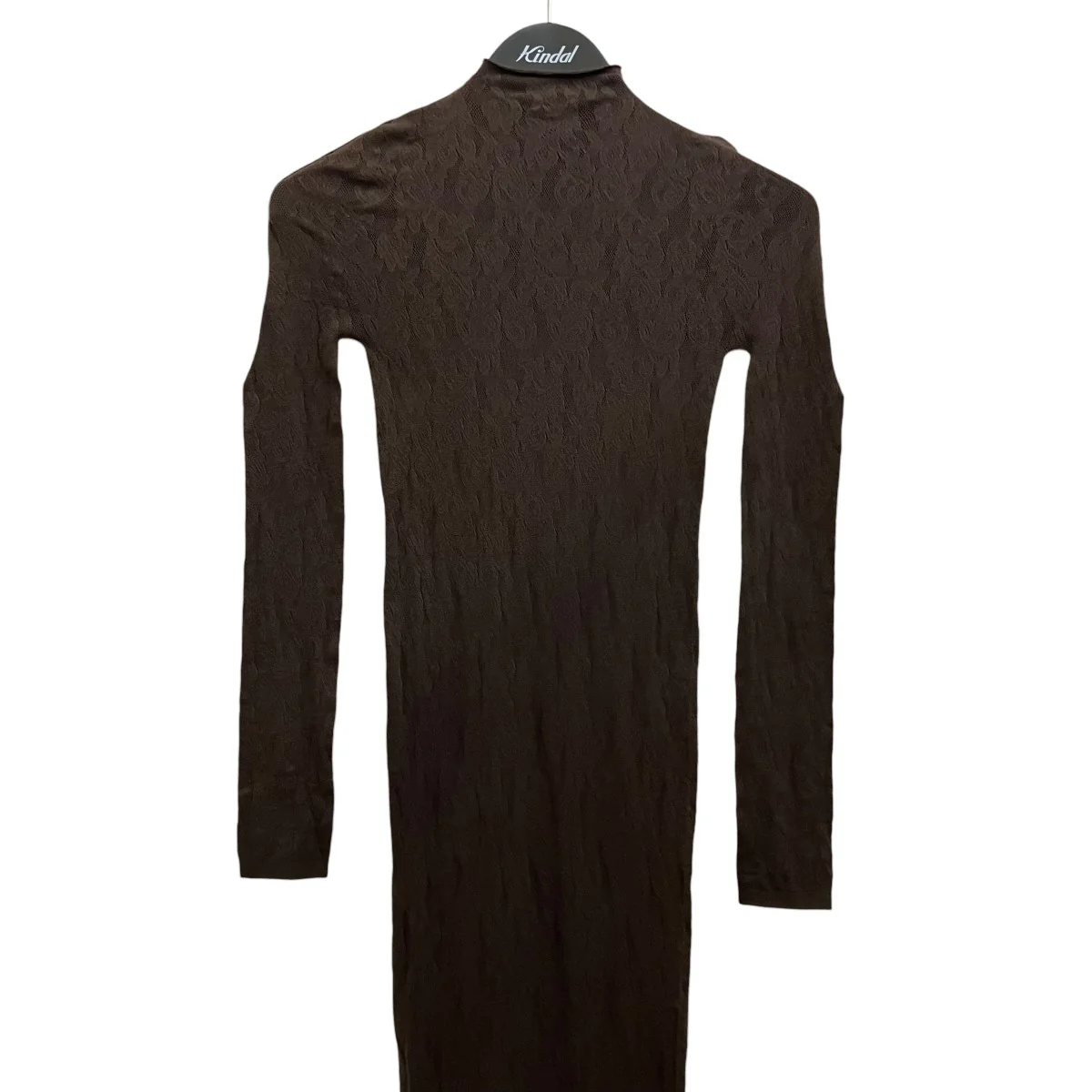 【KNIT LACE MOCK NECK LONG DRESS】モックネックワンピース - Image 3