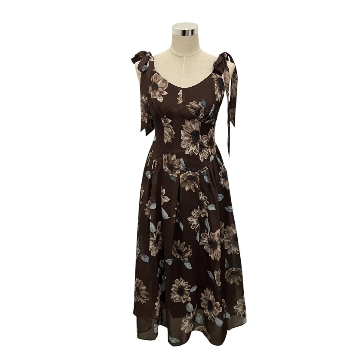 【SUNFLOWER-PRINTED MIDI DRESS】ワンピース1222305084 - Image 2
