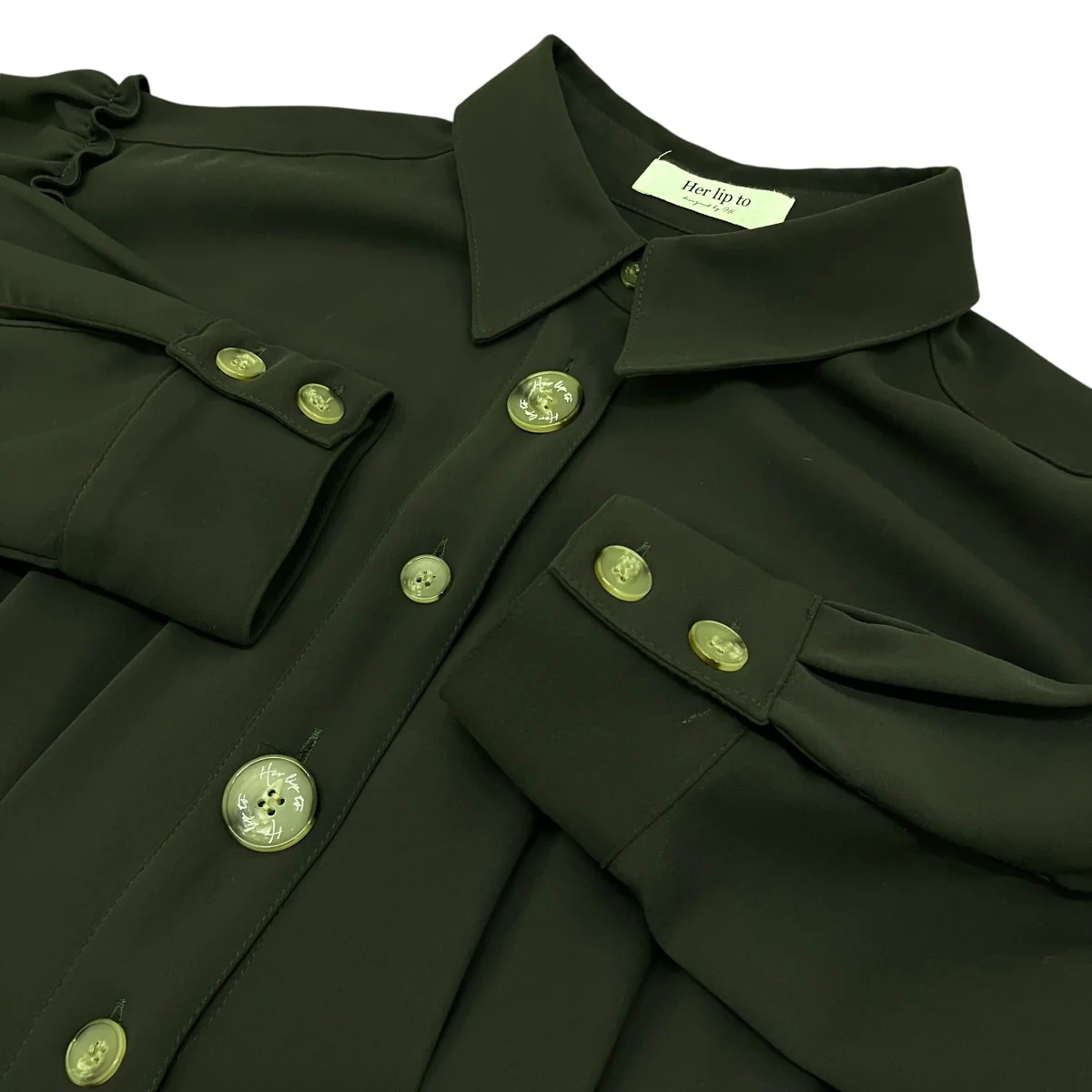 【TWO-TONE Belted Shirt Dress】ベルテッドワンピースHER1910106 - Image 6