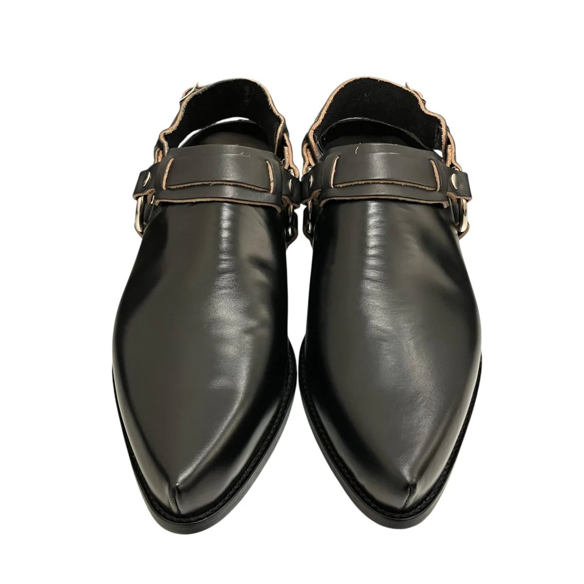 【 POINTY MULE】レザーミュールS26602 - Image 2