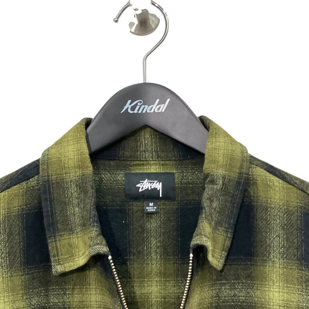 Zip Up Shadow Plaid shirtオンブレチェックジップアップジャケット - Image 3