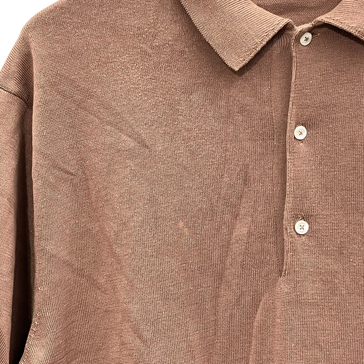 knit polo shirtニットポロシャツMT3103-0108 - Image 5