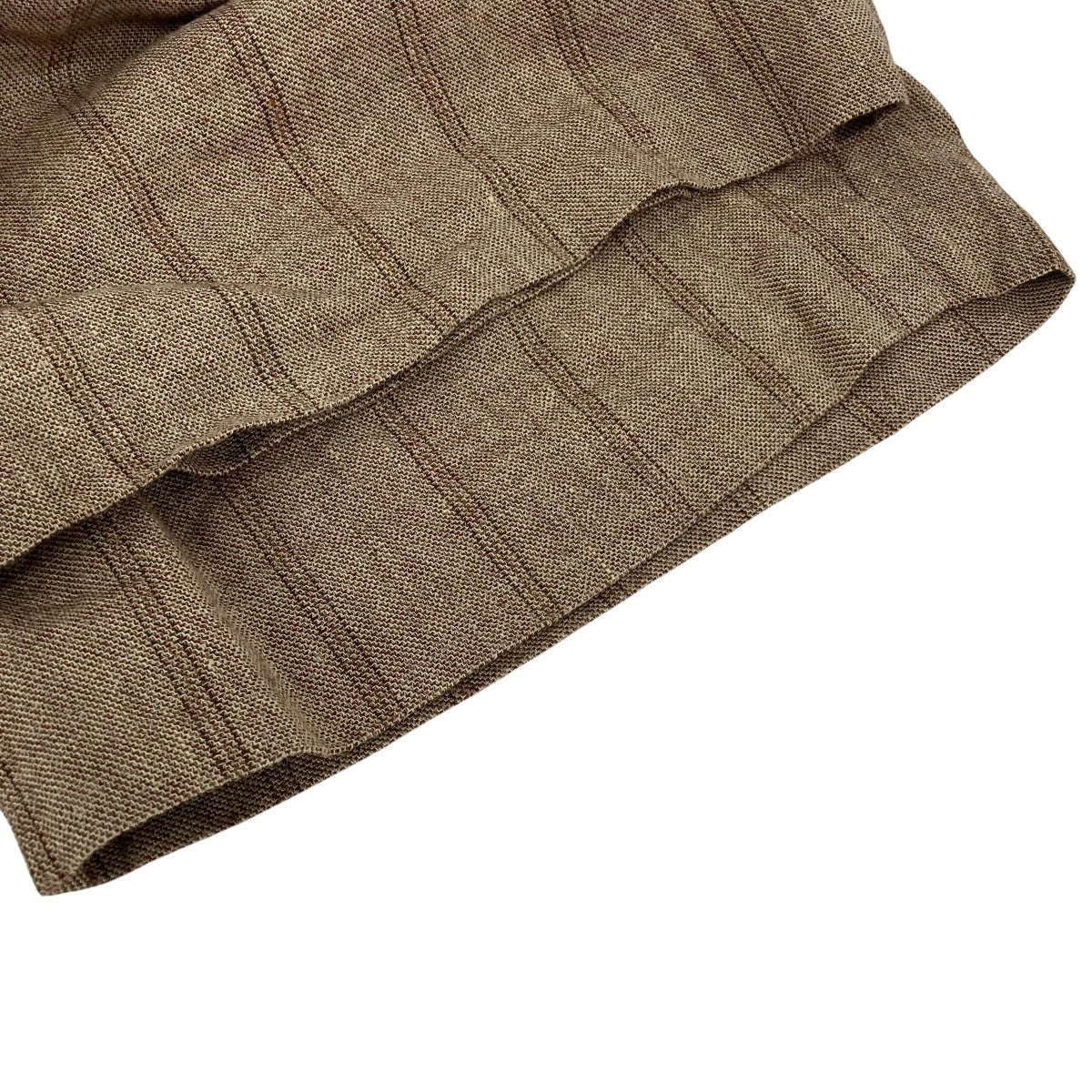 LINEN WOOL SILK SHARK SKIN SHORTストライプハーフパンツA9SP04LW - Image 4
