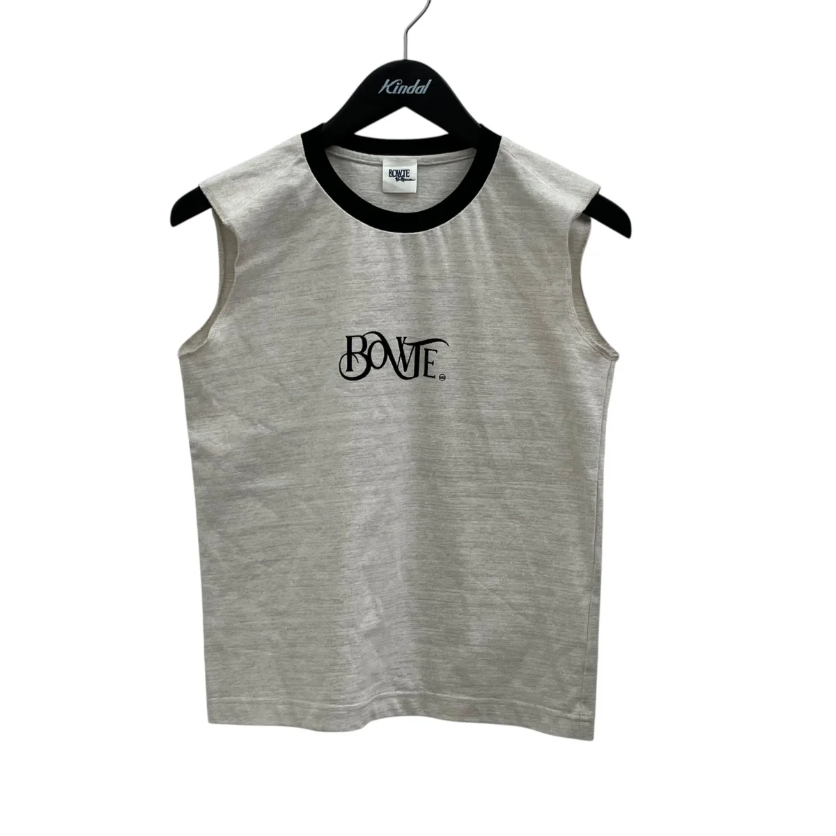 24SSRon Herman別注 ORGANIC COTTON GLITTER NO SLEEVE TEEノースリーブカットソー241-02-0010
