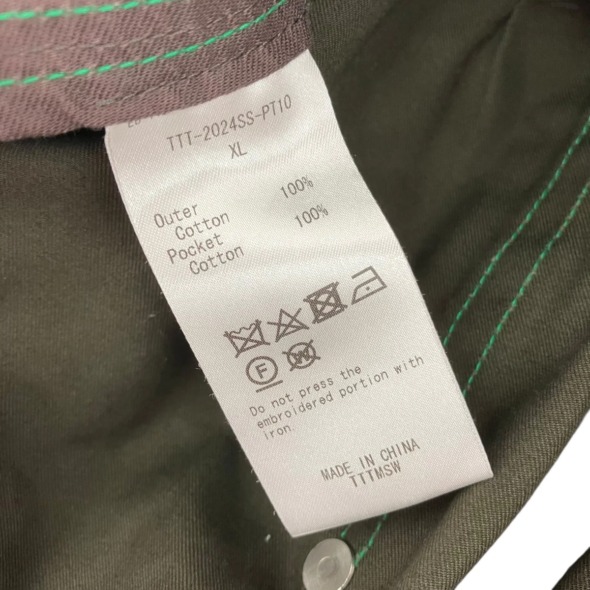 24SSMilitary pantsミリタリーパンツTTT-2024SS-PT10 - Image 6