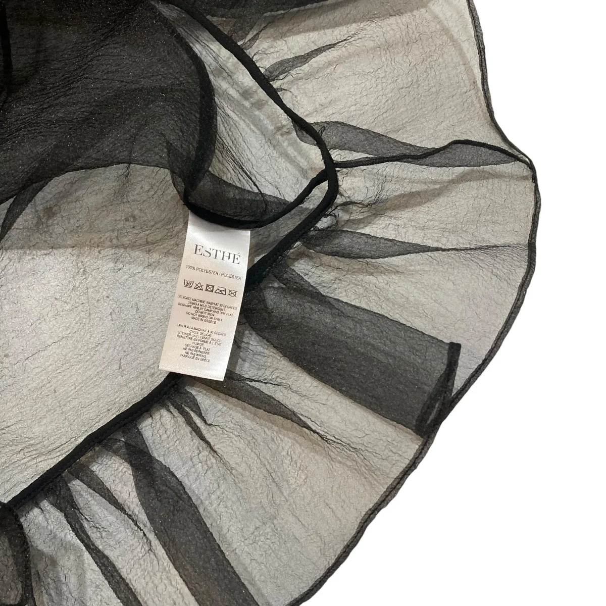 Organza Balloon Sleeve Top半袖ブラウス252-3048a - Image 5