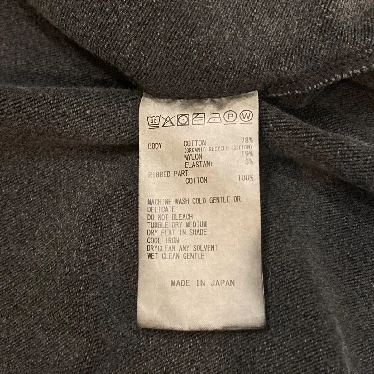 26SS36G Fine Sweat Zip HoodieジップパーカーKM26S-028 - Image 8