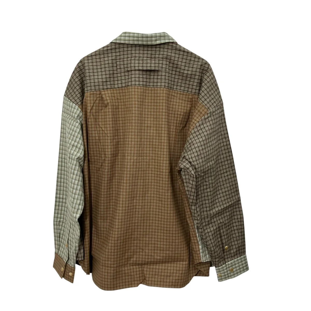 OVERSHIRTチェック長袖シャツST-216-MC - Image 2
