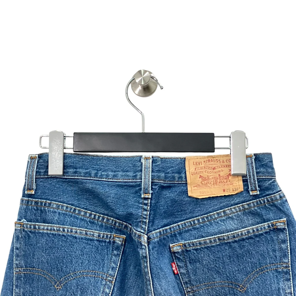 90s 501XX ボタン裏555 USA製デニムパンツ - Image 5